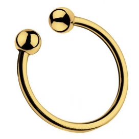 Golden Open Ball tassel ring