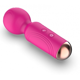 MyPlayToys Mini bacchetta magica 11 cm - testa 35 mm rosa