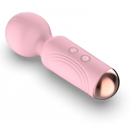 Mini bacchetta magica 11 cm - testa 35 mm rosa chiaro