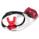 Urinal Gag with Soft Cage Red