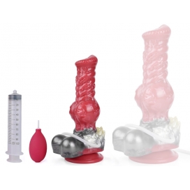 Dildo Eiaculatore peloso Wolf Squirt S 16 x 6 cm