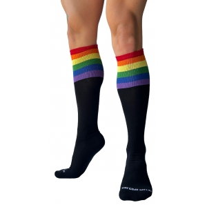 Barcode Berlin Calcetines altos de fútbol Pride Negro