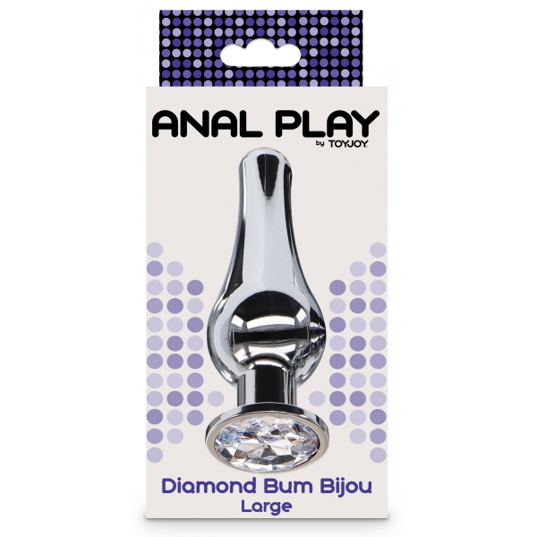 Plug anale per gioielli Diamond Bum L 12 x 4,1 cm