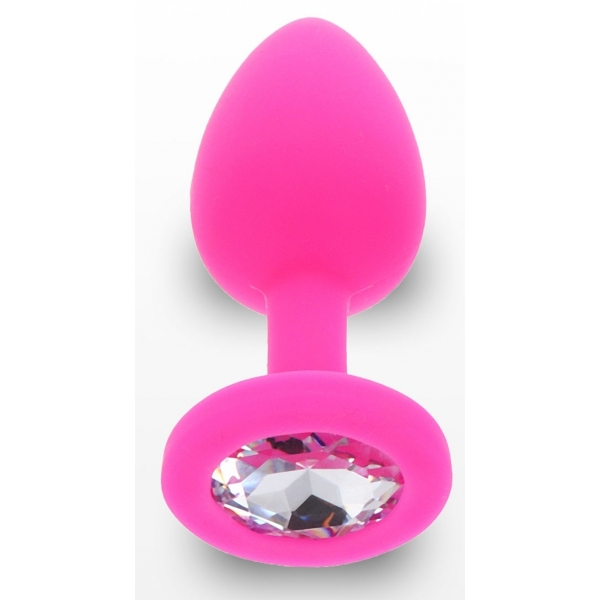 Tapón de joyería Botín de diamantes S 6 x 2,8cm Rosa