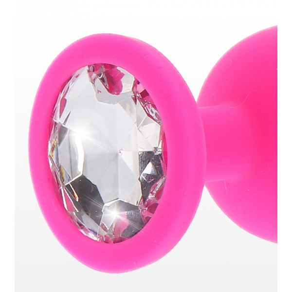 Plug Juwel Diamond Booty L 9 x 4cm Pink