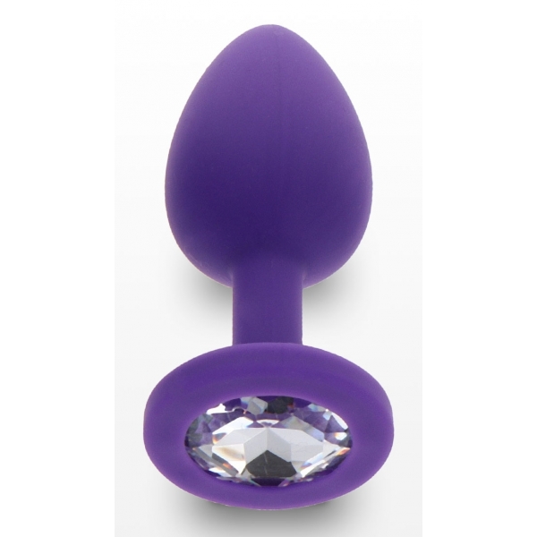 Plug Bijou Diamant Booty S 6 x 2.8cm Violet