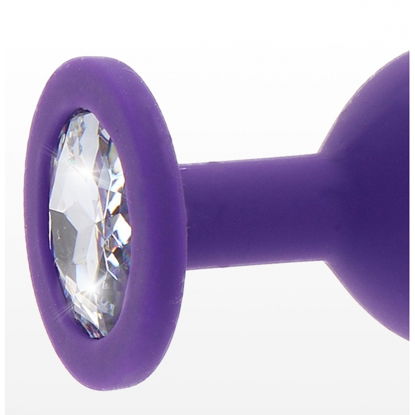 Plug Bijou Botín Diamante L 9 x 4cm Violeta