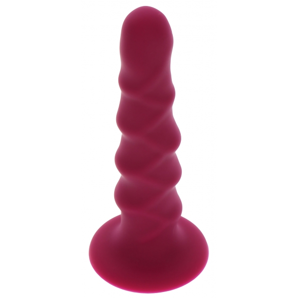 Gode silicone Ribbed Dong 16 x 3.7cm Rose