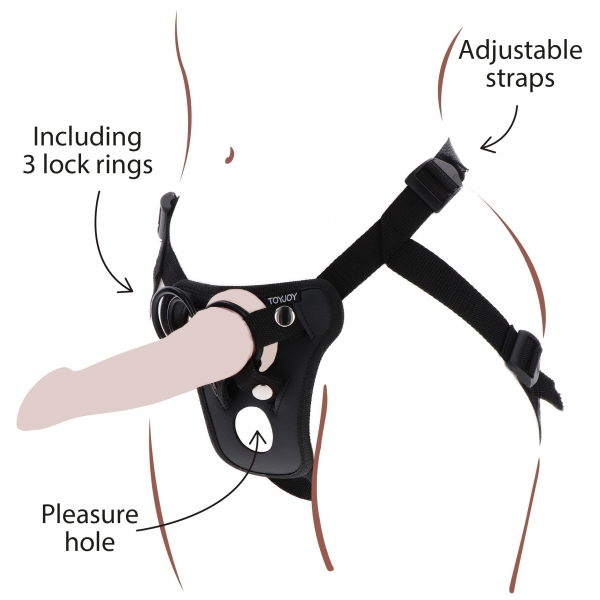 Strap-On Placer Consolador Arnés Cinturón