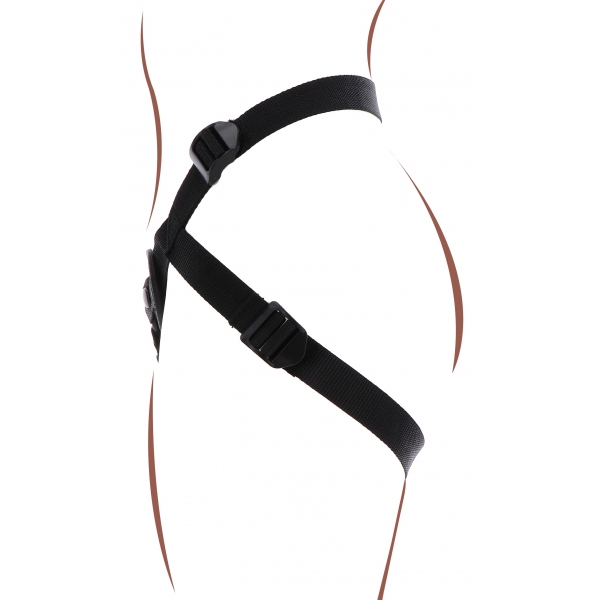 Strap-On Get Real Dildo Cintura Imbracatura Nero