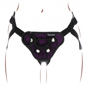 Get Real TOYJOY Strap-On Get Real Violet Consolador Cinturón Arnés