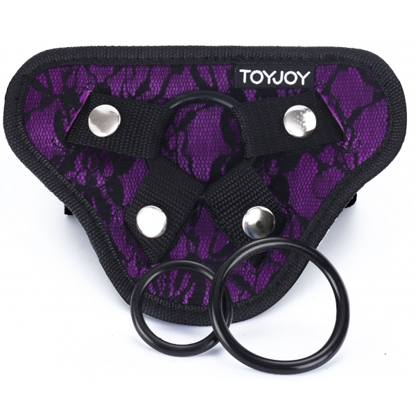 Strap-On Lace Harness Purple