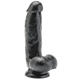 Get Real TOYJOY Dildo 6 inch with Balls Black