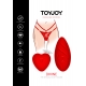 Clitoral stimulator with lace panty Divine Panty Red