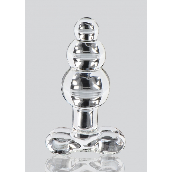 Crystal Jewel glass plug 9.5 x 3.5cm