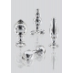 Crystal Jewel glass plug 9.5 x 3.5cm