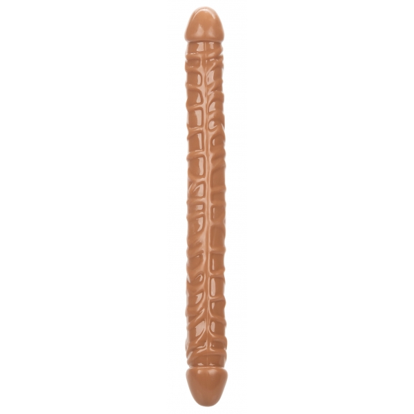 Dildo duplo Queen Size 43 x 4,2 cm castanho