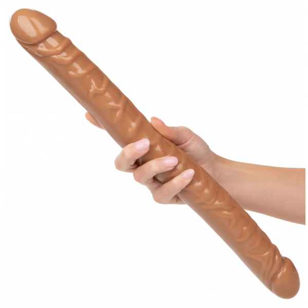 Doppio Dildo Queen Size 43 x 4,2 cm Marrone