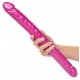 Dildo duplo Queen Size 43 x 4,2 cm cor-de-rosa