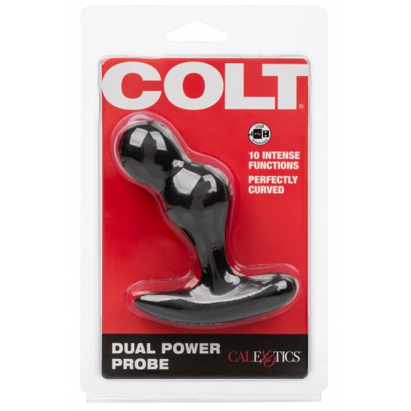 Estimulador de próstata vibratório Colt Dual Power Probe 8 x 3,4 cm
