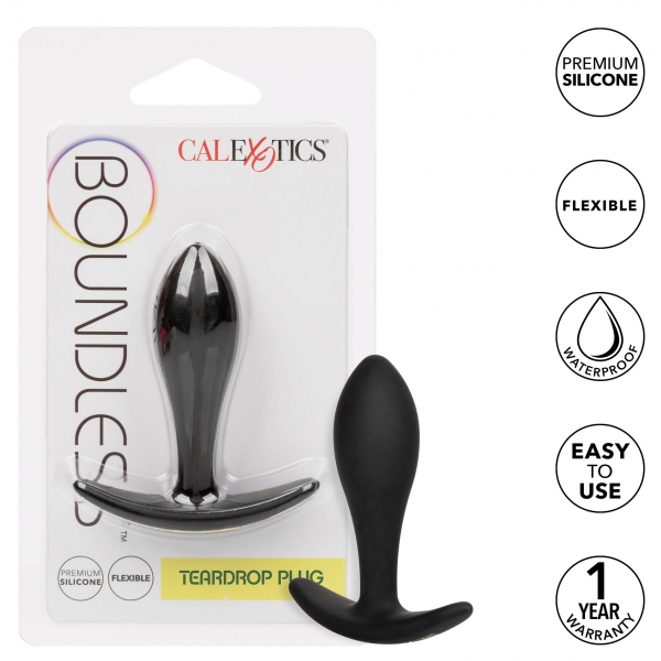 Plug in silicone Inizio Teardrop Boundless 6 x 2 cm