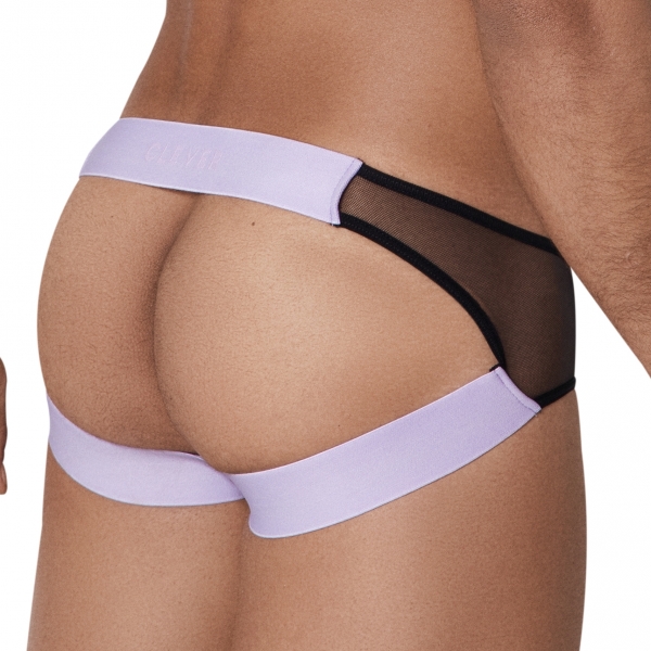 Hunch transparante jockstrap Zwart-Paars