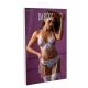 2-Piece Bra and Garter Belt Set White