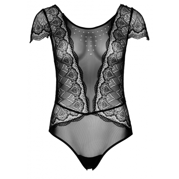 Body Heart Lace Schwarz