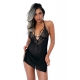 Babydoll + G-string Strappy Lace Black