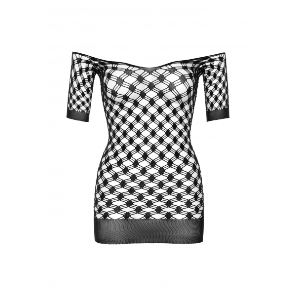 Fence Net Mini Dress Zwart