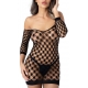 Fence Net Mini Dress Black