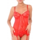 Bustier Strapsgürtel Lace Cami Rot