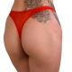 G-string with intimate opening Crotchless Red