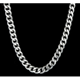 Malejewels CUBAN 3mm Silver Chain