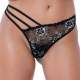 Thong Very Sexy Floral Black