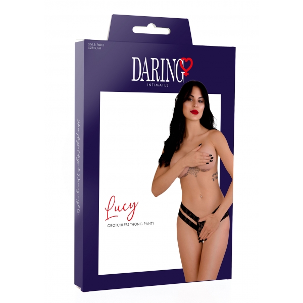 String panty Lucy Noir