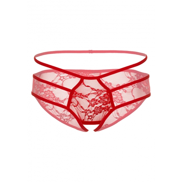 Culotte en dentelle Jade Rouge