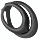 Double Cockring Soft Duo 40mm Black