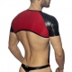 Crop Top Harness with Gladiator Shoulder Straps Black-Red