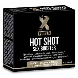 Afrodisíaco Hot Shot Sex Booster XPower 3 x 20ml