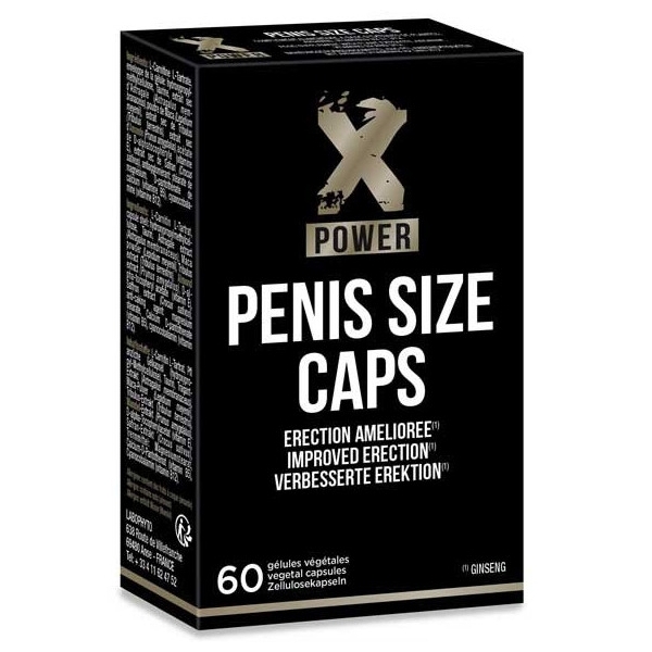 Estimulante de la erección Penis Size Caps XPower 60 Cápsulas