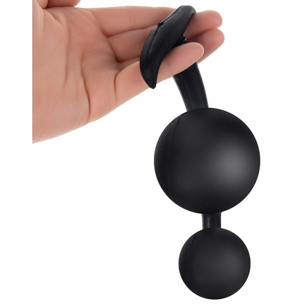 Double Ball Inflatable Anal Beads