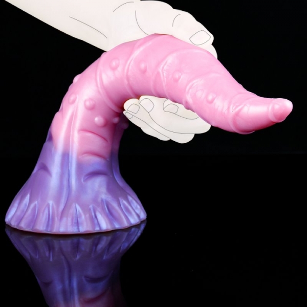 Consolador Pinky Tongue 25 x 5.5cm Rosa-Morado