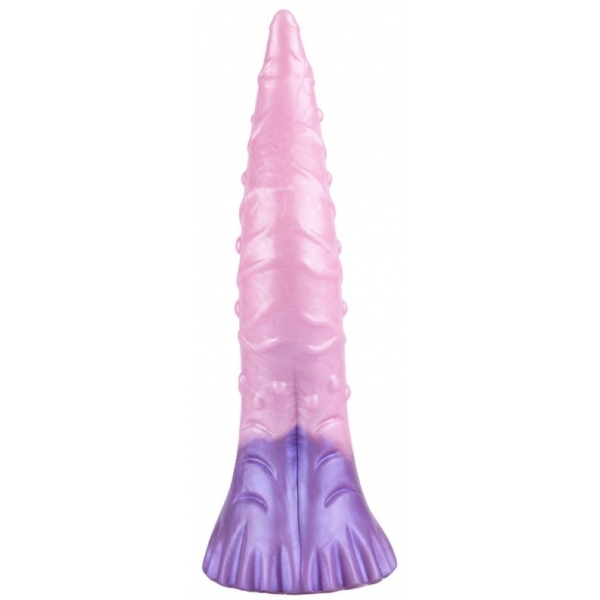 Large Fantasy Silicone Beaded Tongue Dildo