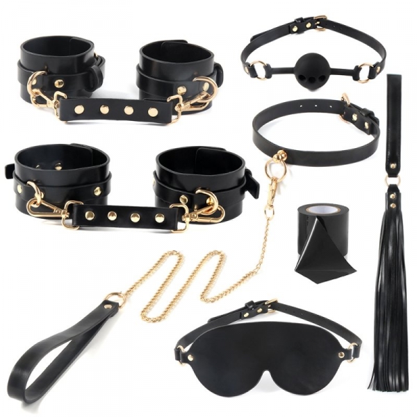 Kit accessori SM con borsa 7 pezzi Nero