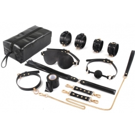 LuxuryFantasy SM accessory kit with bag 7 pieces Black