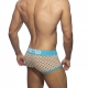 Geometric Boxer Brown-Turquoise