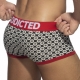 Boxer Geometric Black-Red