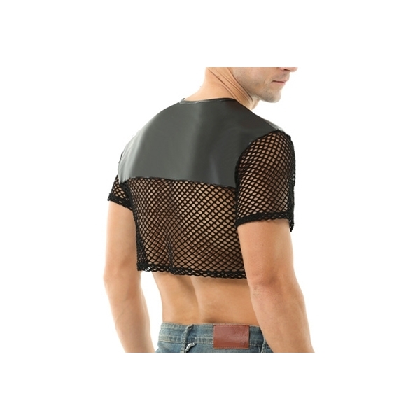 Men Coquettish Breathable Mesh Crop Top