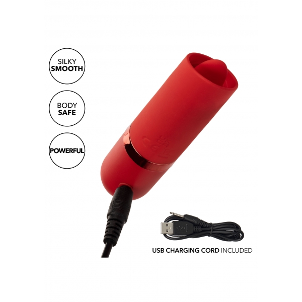 Estimulador de língua para clitóris vermelho Kyst Flicker